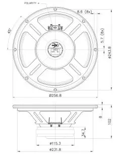 Купить 10FE200 (8 Ом) динамік FaitalPro  2