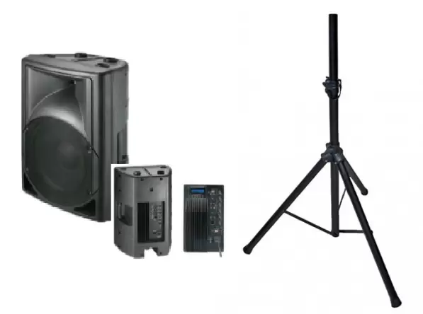 Активная Акустическая система BIG PP0110A+MP3 и стойка PLS-14