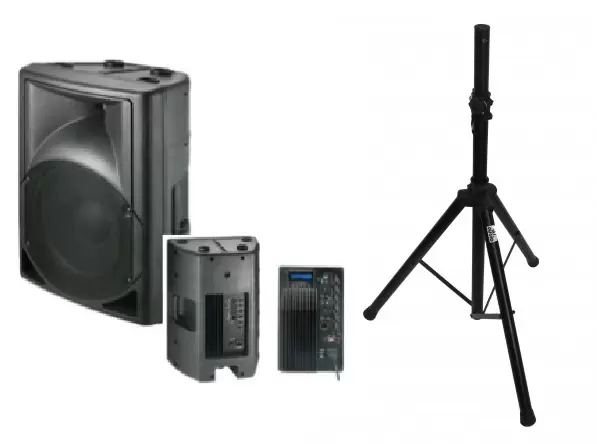 Активная Акустическая система BIG PP0112A+MP3 и стойка SSF-1