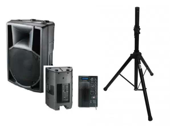 Активная Акустическая система BIG RC15FA+MP3+FM+Bluetooth+REMOTE и стойка SSF-1