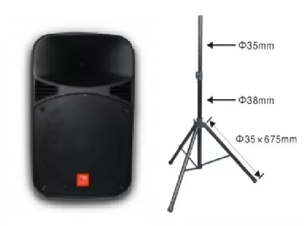Портативная активная акустическая система Maximum Acoustics S.15 BLU и стойка BIG SS101