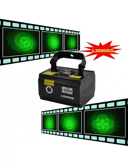 Лазер LanLing  L3D80GG 30mW Green Mini 3D Laser Light