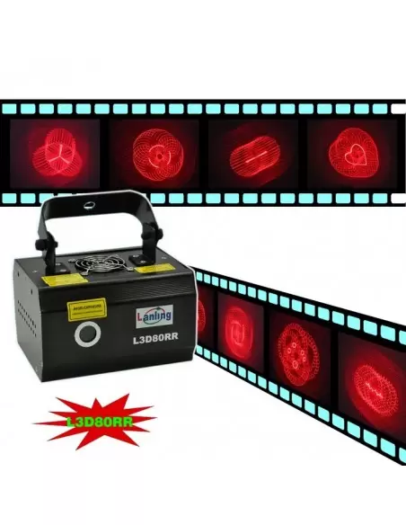 Лазер LanLing  L3D80RR 100mW Mini Red 3D Laser Light