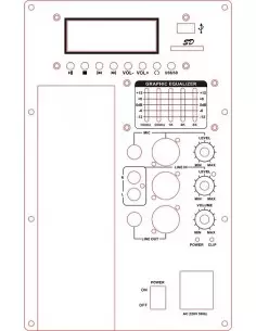Усилитель для акустической системы NGS PP-12C 12" 350Вт, 4 Ом 2