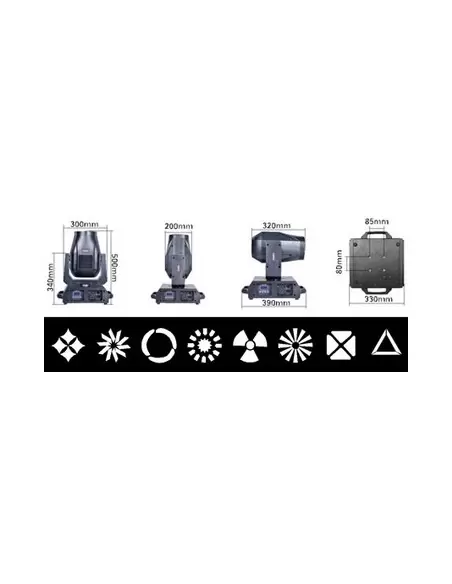 LED Голова Nuoma SM-B3060RS SPOT MIXING WASH MOVING HEAD 60W