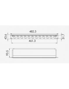 Купить Рэковая панель Roxtone RACK1U12 19”  2