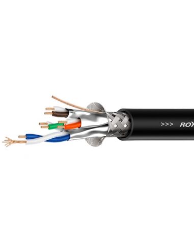 Купить Гибкий кабель категории 6 Roxtone C6AP, 4x2х0.22 кв. мм, вн. диаметр 8 мм, 100 м 