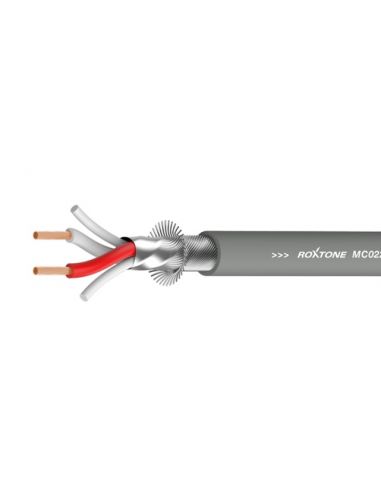 Купити Кабель мікрофонний Roxtone MC022L, 2х0.5 кв. мм, вн. діаметр 5.2 мм, 100 м