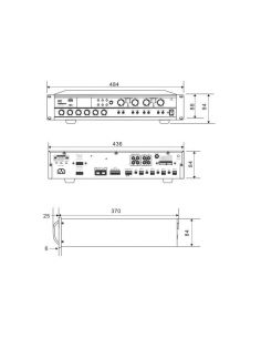 Купить Матричный усилитель мощности 4х120 Вт ITC T-4120UC  2