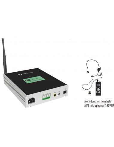 Купить Аудио адаптер IP-сети ITC T-7705BM (bluetooth MP3 и микрофоном, усилитель 2х15 Вт 8 Ом) 