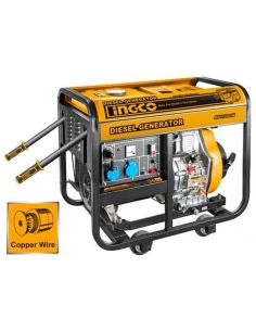 Купити Генератор дизельний INGCO GDE50001 Максимальна потужність (кВт): 5,0, Номінальна потужність (кВ): 4,5