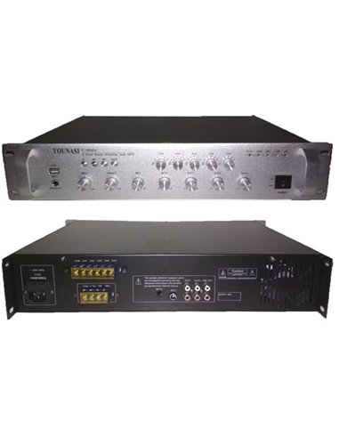 Підсилювач Younasi Y-1060SU, 60Вт, USB, 5 zones