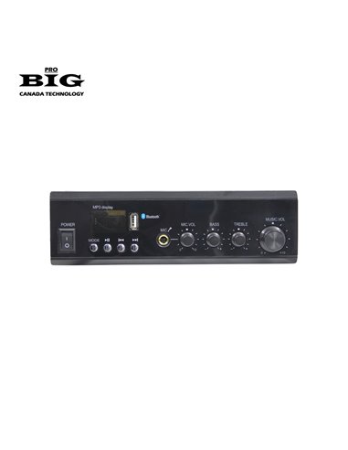 Трансляційний підсилювач BIG MPA50 MP3/FM/BT REMOTE