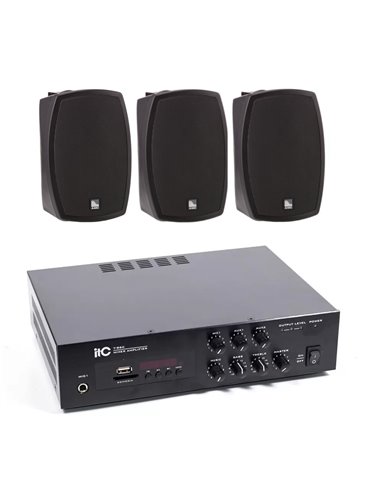 Купить 3 x AMC iPlay 4BT (черные) + ITC T-B60 акустический комплект 