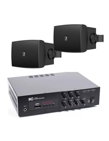 Купити 2 x Audac WX302MK2/B + ITC T-B40 (40 Вт USB/SD) акустичний комплект
