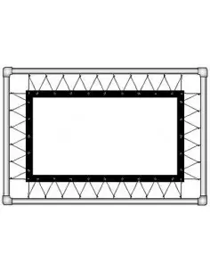 Екран прямої проекції на люверсах з полотна