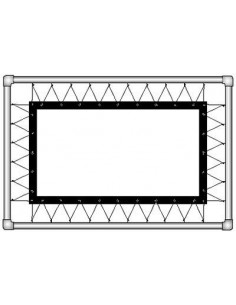 Екран зворотної проекції на люверсах з полотна