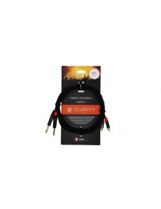 Купить Готовый коммутационный кабель Clarity 2xJACK-2xRCA-B/3m 