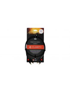 Купить Готовый коммутационный кабель Clarity 2xRCA-2xRCA-B/1m 