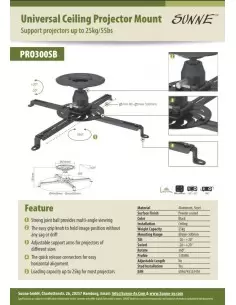 Кріплення для проектора Sunne PRO300SB 2