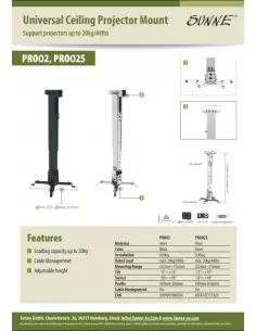 Крепеж для проектора Sunne PRO02S 2