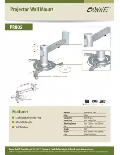 Крепеж для проектора Sunne PRO05 2
