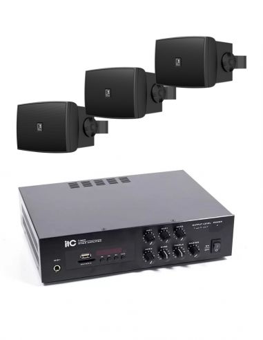 Купить 3 x Audac WX302MK2/B (черные) + ITC T-B60 акустический комплект 