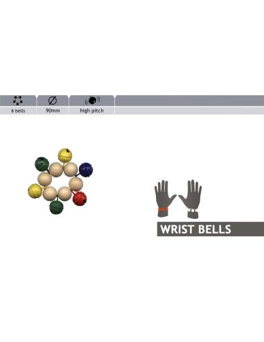 Купить Перкуссионный браслет Rohema Wristbell 6 Colorful Bells 