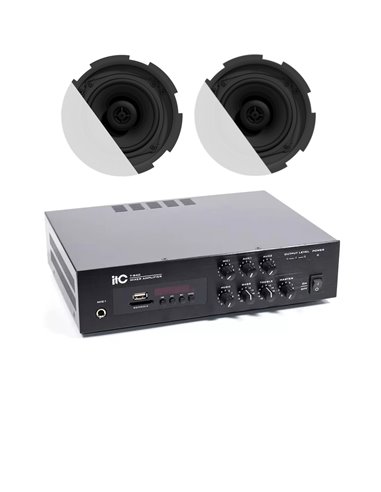Купити 2 x Audac CIRA524/W + ITC T-B40 (40 Вт USB/SD) акустичний комплект