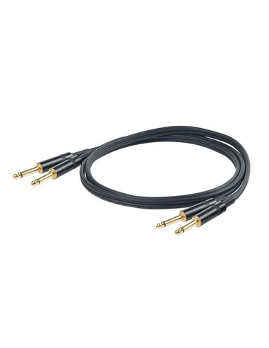 Купить PROEL CHLP315LU5 кабель мультимедийный 2x6,3 мм стерео джек - 2x6,3 мм стерео джек, 5м 