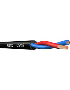 Купить Klotz LY215S кабель для акустических систем, медь 30х0.25мм, 1.50мм2, изолированный, діам.7мм, черный 