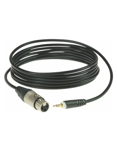 Купить Klotz AU - MF0300 коммутационный кабель, 3.5мм стереоджек - XLR -мама, позолоченный разъем 24к, черный, 3м 