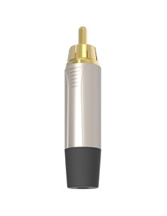 Купить DH DHRCAMNB разъем, серия OneHero, RCA, черный колпачок, цвет: никель  2