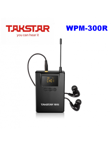 Купить WPM-300R (520-600MHz) Такстар - напоясный приемник для системы персонального мониторинга WPM-300, в комплекте с