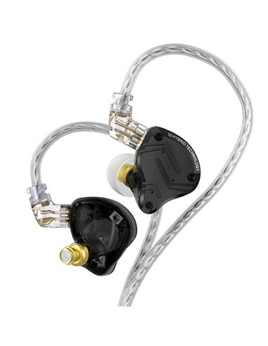 Купити Навушники дротяні KZ Audio ZS10 PRO X BLACK NO MIC