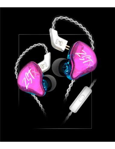 Купити Навушники дротяні KZ Audio ZST X PURPLE MIC
