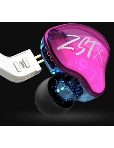 Купити Навушники дротяні KZ Audio ZST X PURPLE NO MIC