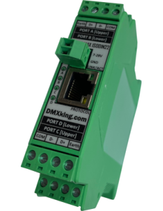 Купить Инсталляционный преобразователь ART-NET в DMX512 DMXKing eDMX4 MAX ISODIN22 