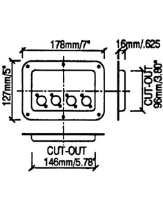 D024z Блюдо 18х13, Перфорированное для 4х Нейтрик Д 2
