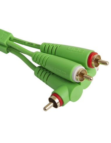 Купить Готовый кабель UDG Set RCA Straight-RCA Angled Green 3m (U97005GR) 