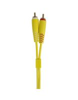 Купить Готовый кабель UDG Set RCA Straight-RCA Angled Yellow 3m (U97005YL) 