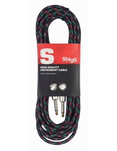 Инструментальный кабель STAGG SGC3VT BK
