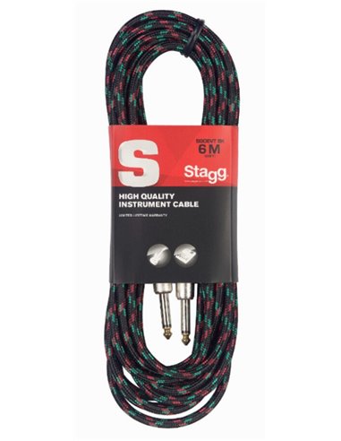 Инструментальный кабель STAGG SGC6VT BK