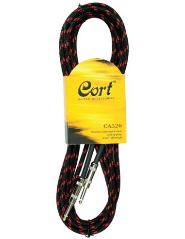 Купить Кабель CORT CA526 (Black) Instrument Cable (4.5m) 