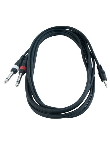 Купить Кабель ROCKCABLE RCL20912 D4 Patch Cable - 2 x TS Jack to TRS MiniJack (1.5m) 