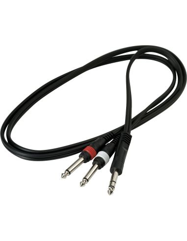 Купить Кабель ROCKCABLE RCL20922 D4 Patch Cable - TRS Jack to 2 x TS Jack (1.5m) 