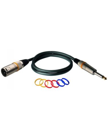Купити Кабель ROCKCABLE RCL30381 D6 M - Мікрофонний кабель - XLR (m) / TS Джек (1м)
