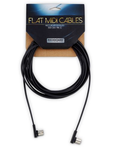 Купить Кабель ROCKBOARD RBO CAB MIDI 500 BK Flat MIDI Cable - Black, 500 cm 