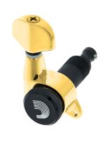 Купити Кілочки для гітари D'ADDARIO PWAT-6R3 AUTO-TRIM TUNING MACHINES (6 in-line, Gold)