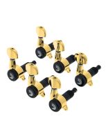 Купить Колки для гитары D'ADDARIO PWAT-6R3 AUTO-TRIM TUNING MACHINES (6 in-line, Gold) 